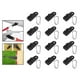 thumbnail image 1 of Clips de lona Toldos Carpa Lona Abrazadera Pinza Supervivencia que Clip de 12 piezas + mosquetón Cola Abrazadera de clip para lona de tienda, 1 of 8