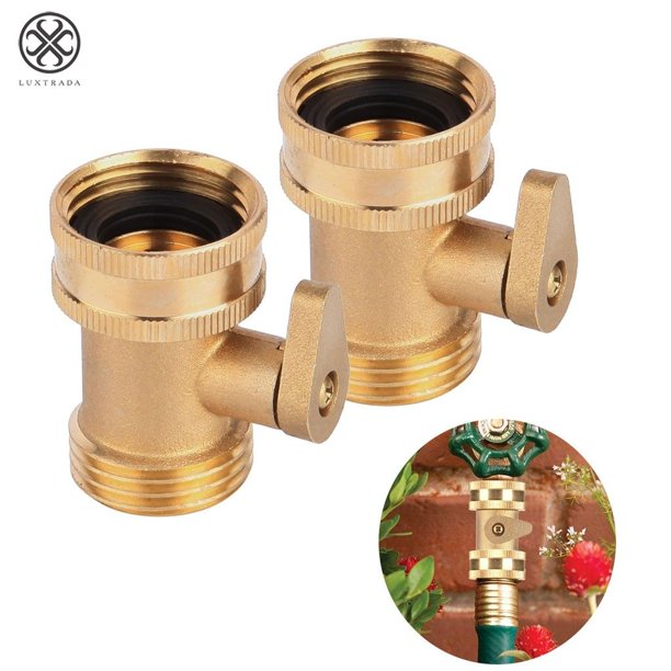 Luxtrada 1/2pcs 3/4 Inch Heavy Duty Brass Garden Nozzle Solid Hose