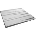 thumbnail image 6 of Ekena Millwork 19 5/8"W x 19 5/8"H Offset Brick EnduraWall Decorative 3D Wall Panel, White, (20-Pack for 53.49 Sq. Ft.), 6 of 12