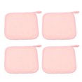 thumbnail image 1 of 4uds Maquillaje Extracción Limpieza Paño, Lavable Reutilizable, Rosa, 8''x8'', 1 of 7