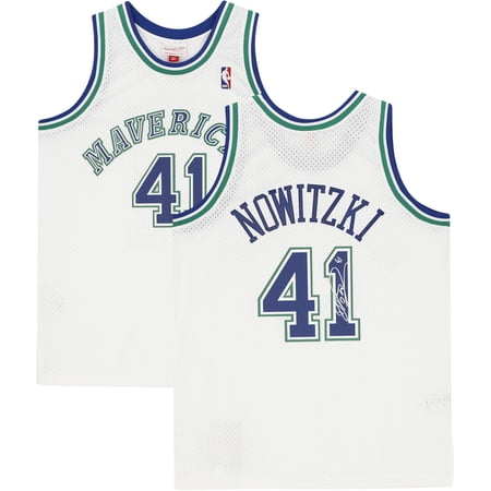 Dirk Nowitzki Dallas Mavericks Autographed White 1998 Swingman Jersey – Fanatics Authentic Certified