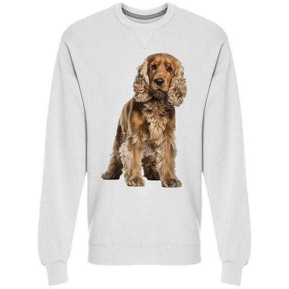 English Cocker, With Lost Look  Sweatshirt Men -Image by Shutterstock, Male Small