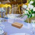 thumbnail image 3 of YAOMOBB Party Accessories DIY Acrylic Sign Table Number Plate with Stand Smooth Transparent Wedding Party Decoration, 3 of 7