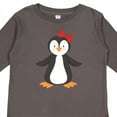 thumbnail image 4 of Inktastic Cute Penguin, Little Penguin, Penguin with Bow Boys or Girls Long Sleeve Toddler T-Shirt, 4 of 5