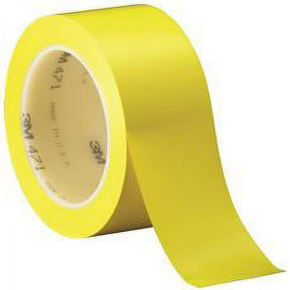 3M 471 Vinyl Tape, 2 In. X 36 Yd., Yellow