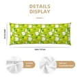 thumbnail image 3 of Fotbe Green Apple Funda para Almohada Corporal con Diseño, Funda de Microfibra Ultrasuave de 20x54 Pulgadas, Ropa de Cama Elegante, 3 of 7
