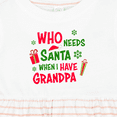 thumbnail image 4 of Inktastic Who Needs Santa when I Have Grandpa Girls Baby Dress, 4 of 5
