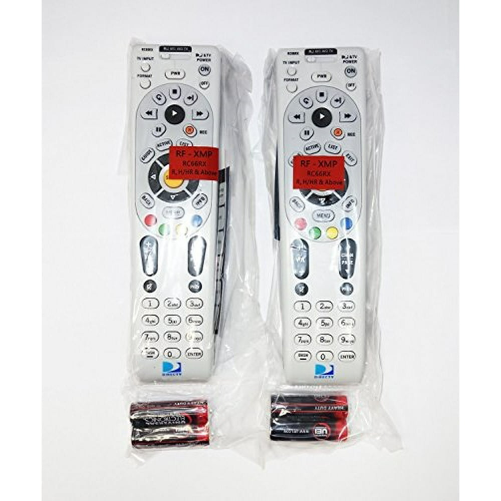 2 pack directv ir / rf universal remote control (rc66rx)