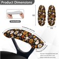 thumbnail image 6 of FKELYI Office Chair Slipcover with 2 Pcs Stretchable Armrest Covers Sunflower Daisy Skull Print High Back Swivel Boss Chair Protector Cover Anti-Dust Armchair Decor, Large, 6 of 6