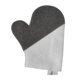 thumbnail image 1 of Accesorio de sauna, protector aislante térmico, transpirable, absorción de agua, vaporario Guante gris y blanco, 1 of 9