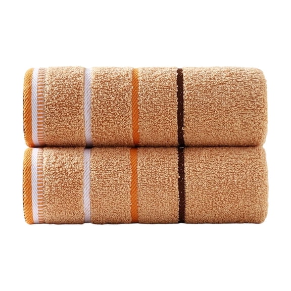 2 Pack Thick Cotton Towels, Ultra Soft Highly Absorbent Hand & Face Towels, Bathroom Towels for Washing, Shower, Spa and Daily Household Use