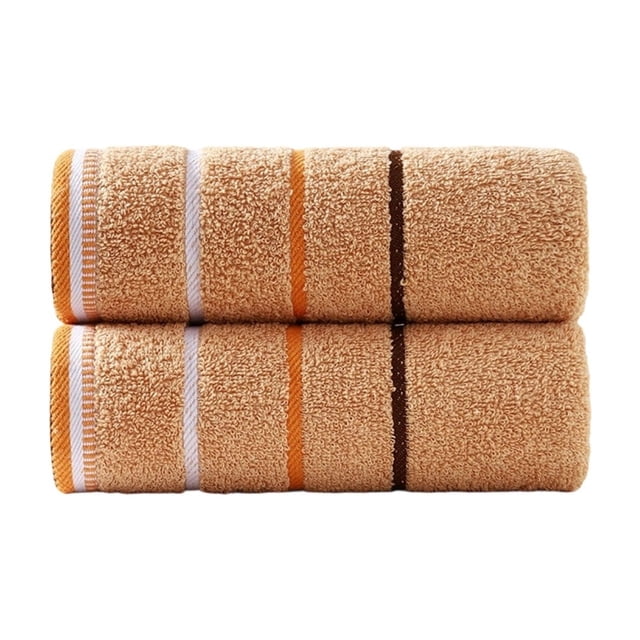 Yhmxh Paquete de 2 toallas de mano de algodón, toalla de algodón suave y absorbente a rayas, toallas de cocina, paños de cocina, toalla de secado rápido para spa y baño, toallas de microfibra durad