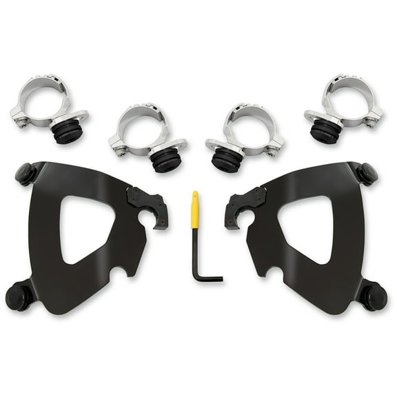 Memphis Shades Black Trigger-Lock Mounting Kit for Gauntlet Fairing (MEB2024)