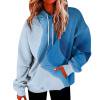 thumbnail image 1 of Hauts à Manches Longues pour Femmes Chemises Décontractées à Capuche Pull Col Rond Tops, 1 of 5