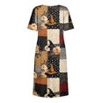 thumbnail image 6 of Women's Halloween Themed Casual Dress, Round Neck with Pockets Style , Everyday Outings, Halloween Print Casual Dress for Ladies Black L, 6 of 6