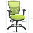 thumbnail image 3 of Modway Articulate Mesh Office Chair in Green, 3 of 5