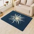 thumbnail image 2 of Sun Rug 5x7 - Washable Rugs Sun Rug & Home Decor, 4x5 Rug, Abstract Minimalist Rugs for Living Room Bedroom, Non Slip Soft Large Indoor Area Rug, Navy Blue and White Carpet, 2 of 7