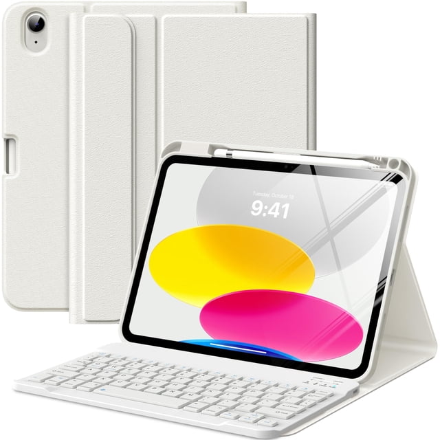 Funda con teclado MoKo para iPad 11.ª generación, 11 pulgadas, 2025, con lápiz