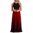 thumbnail image 3 of Tqcoqu Summer Maxi Print Patchwork Dresses for Women,Sleeveless Casual Flowy Tiered Dress Vacation Beach Sundresses with Pockets, 3 of 9