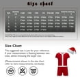 thumbnail image 7 of TiaoBug Men Christmas Santa Claus Cosplay Costume Boxers Leotard Bodysuit with Hat Xmas Party Outfits B Red L, 7 of 7
