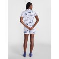 thumbnail image 4 of Joyspun Women's Dreamy Soft Collection Notch Collar Top and Shorts Pajama Set, 2-Piece, Sizes XS-3X, 4 of 6