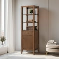 thumbnail image 4 of Vanity Art 21" Freestanding Linen Cabinet with Soft Close Door and Drawer, 4 of 6