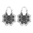 thumbnail image 1 of Fiudx Pendientes Tribales Indios, Aros Colgantes Bohemios, Diseño de Flor de Mandela de Aleación, Joyería Étnica, Regalo para Ella, Accesorio de Moda para Festivales., 1 of 3