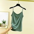thumbnail image 2 of Tank Tops for Women,Soft Strap Camisole Tank Top for Layering Comfortable All Season Casual Wear Basic Undershirt,Camisole Tops for Women,Green,L, 2 of 3