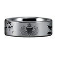 thumbnail image 3 of Silver Tungsten Paratrooper Ring, 3 of 5