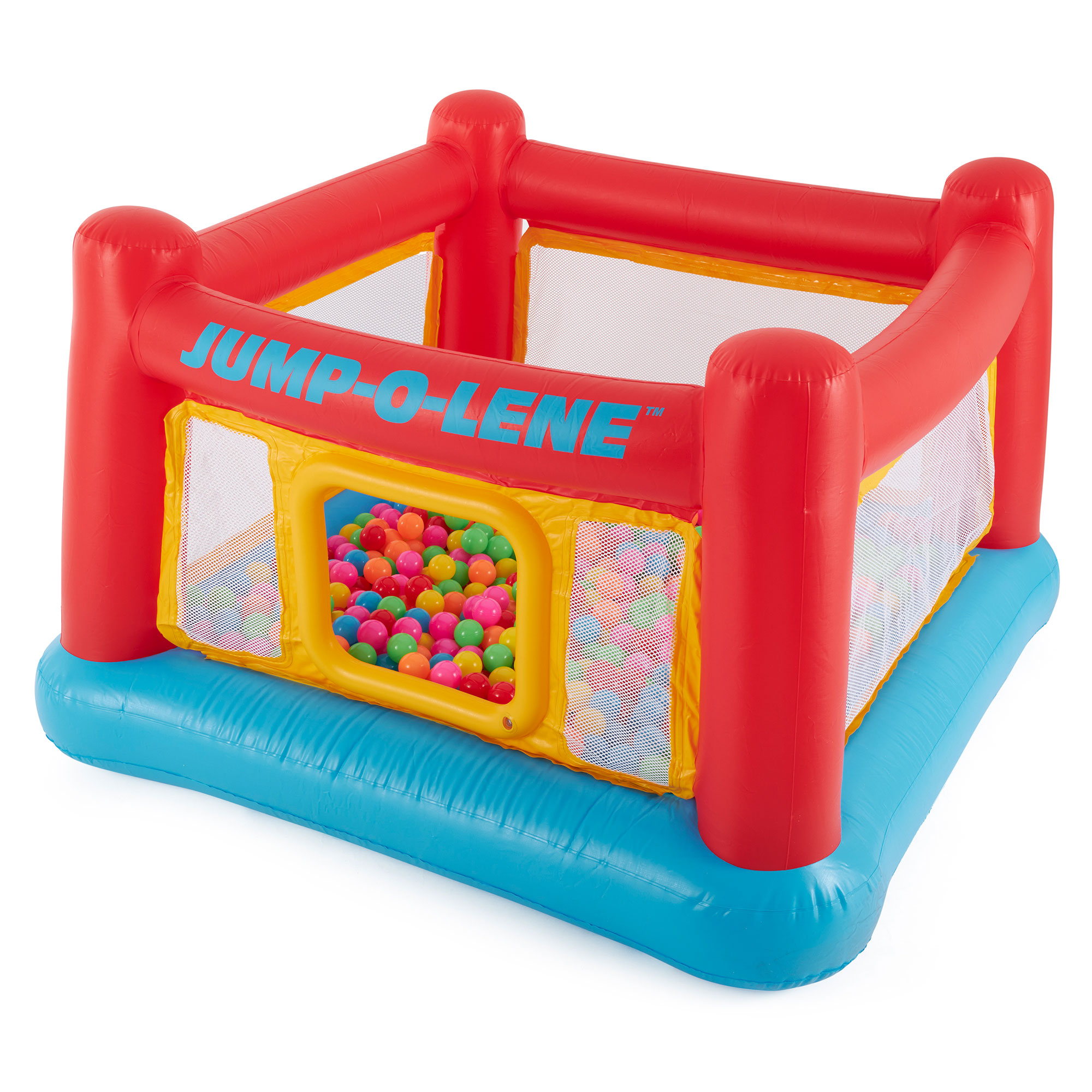 Intex Inflatable Jump-O-Lene Bounce House w/Plastic Fun Ballz, 100 Pack - image 4 of 12