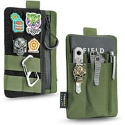 VIPERADE VE27 EDC Pouch, 6 Pockets EDC Organizer Pouch for Men, Cordura EDC Pouch with Zipper Pocket, Multitool Pouch for EDC Gears-Green