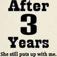 thumbnail image 3 of CafePress - 3Rd Anniversary Funny Quote Light T Shirt - Light T-Shirt - CP, 3 of 4