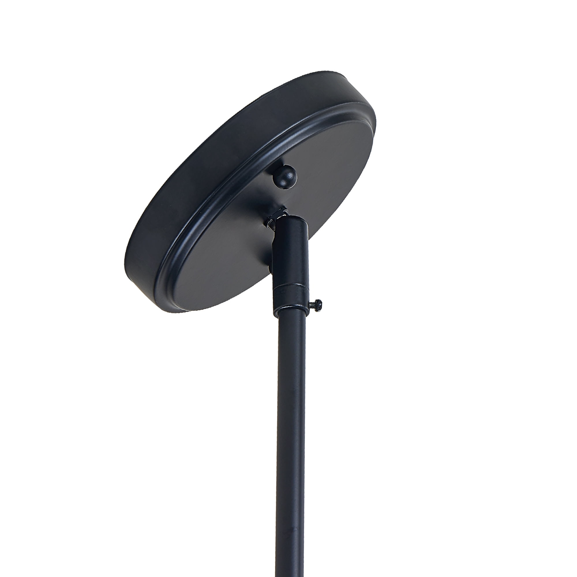 Matte Black Haddie 1-Light Mini Pendant, Dimmable with Frosted Glass Shade, Sloped Ceiling Compatible