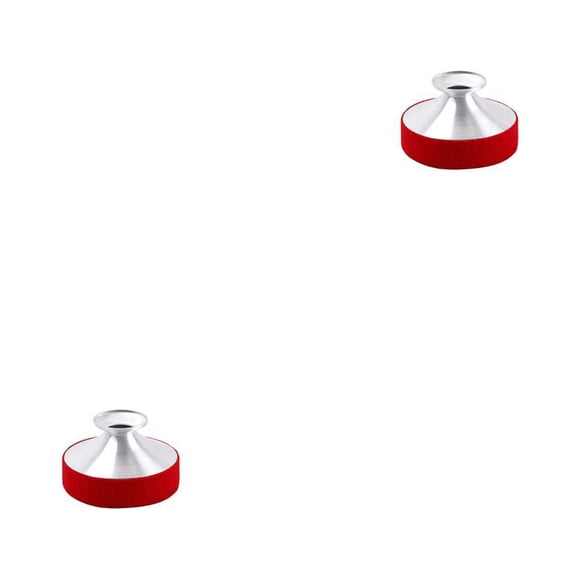 Sonducket Amortiguador de sonido, accesorios para instrumentos, tamaño compacto, accesorio de práctica, trompeta silenciosa, sin arañazos, Rojo 2Conjunto