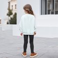 thumbnail image 4 of Glisme 2 Pcs Girls Outfit Letter Printed Crew Neck Long Sleeve Hoodie And Leggings Skin Friendly Clothing Set Size 7-8 Years White, 4 of 6