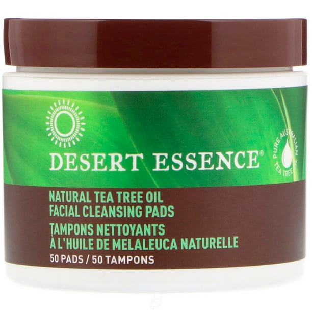 Desert Essence Tea Tree Oil Cleansing Pads 50 Pad, Pack of 2 Walmart