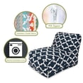 thumbnail image 6 of Majestic Home Goods Chair Lounger Trellis Navy, 6 of 6