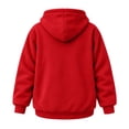 thumbnail image 4 of Stralyhd Pet Pouch Hoodie for Women Men Oversized Kangaroo Pocket Carrier Hooded Sweatshirt Animal Holder Cozy Long Sleeve Hoodies Red S, 4 of 6