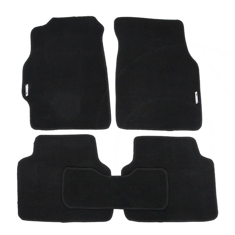 03 09 Tailored Black Durable Carpet Floor Mats 4pc Car Mat Set For