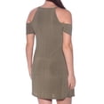thumbnail image 2 of bar III Womens Pleated Shift Dress, Green, Small, 2 of 2