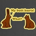 thumbnail image 2 of CafePress - Chocolate Bunnies My Butt Hur Maternity Dark T Shi - Maternity Dark T-Shirt, 2 of 3