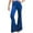 Blue, variant on Elainilye Fashion Womens Wide Leg Pants High Waist Pants Comfortable Solid Color Baggy Flared Pants Trousers,Black