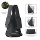 thumbnail image 3 of Mochila bandolera JESSIE & JAMES Peyton de nailon negro, 3 of 6