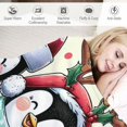 thumbnail image 3 of Orinice Penguins Christmas Trees Warm Lightweight Blanket Soft Fleece Throw Blanket for All Seasons - Decorative Cow Gifts Blanket, Multiple Sizes Available 50x60in, 3 of 6