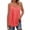 P Watermelon Red, variant on Womens Ruched Cami Tank Top Thin Strap Loose Fit Sleeveless Summer Casual Blouse Shell Vest Top Lightweight Tee XXL