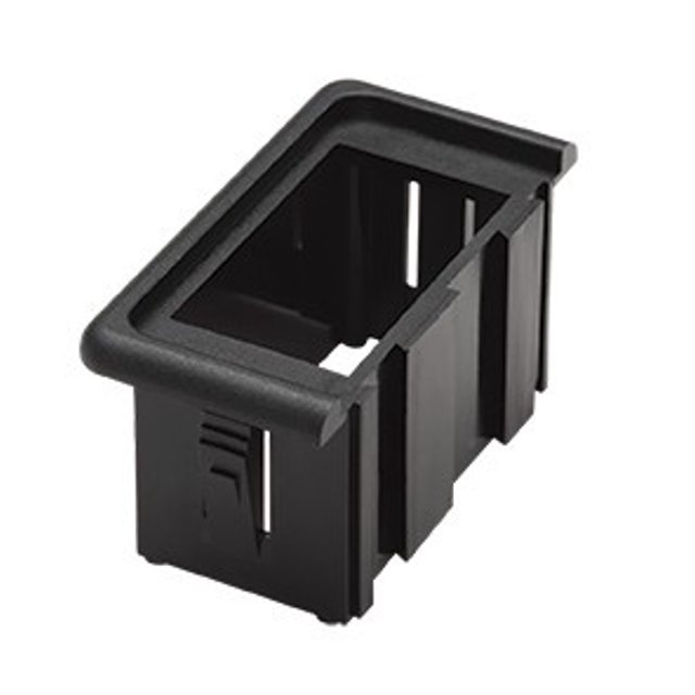 WhiteCap Industries Multi Purpose Switch Mounting Panel S-8051AC Right or Left End Mounted Rocker Switch; Black; Bakelite