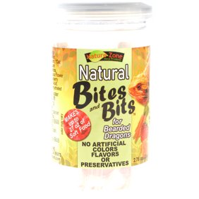 Nature Zone Natural Bites and Bits for Bearded Dragons [Reptile Bearded Dragon Food, Nature Zone, Reptile Supplies] 27 oz