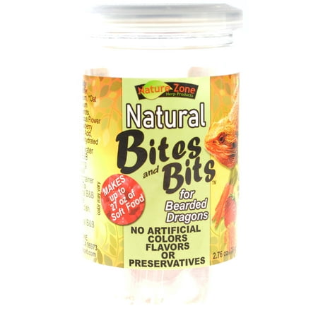 Nature Zone Natural Bites and Bits for Bearded Dragons [Reptile Bearded Dragon Food, Nature Zone, Reptile Supplies] 27 oz