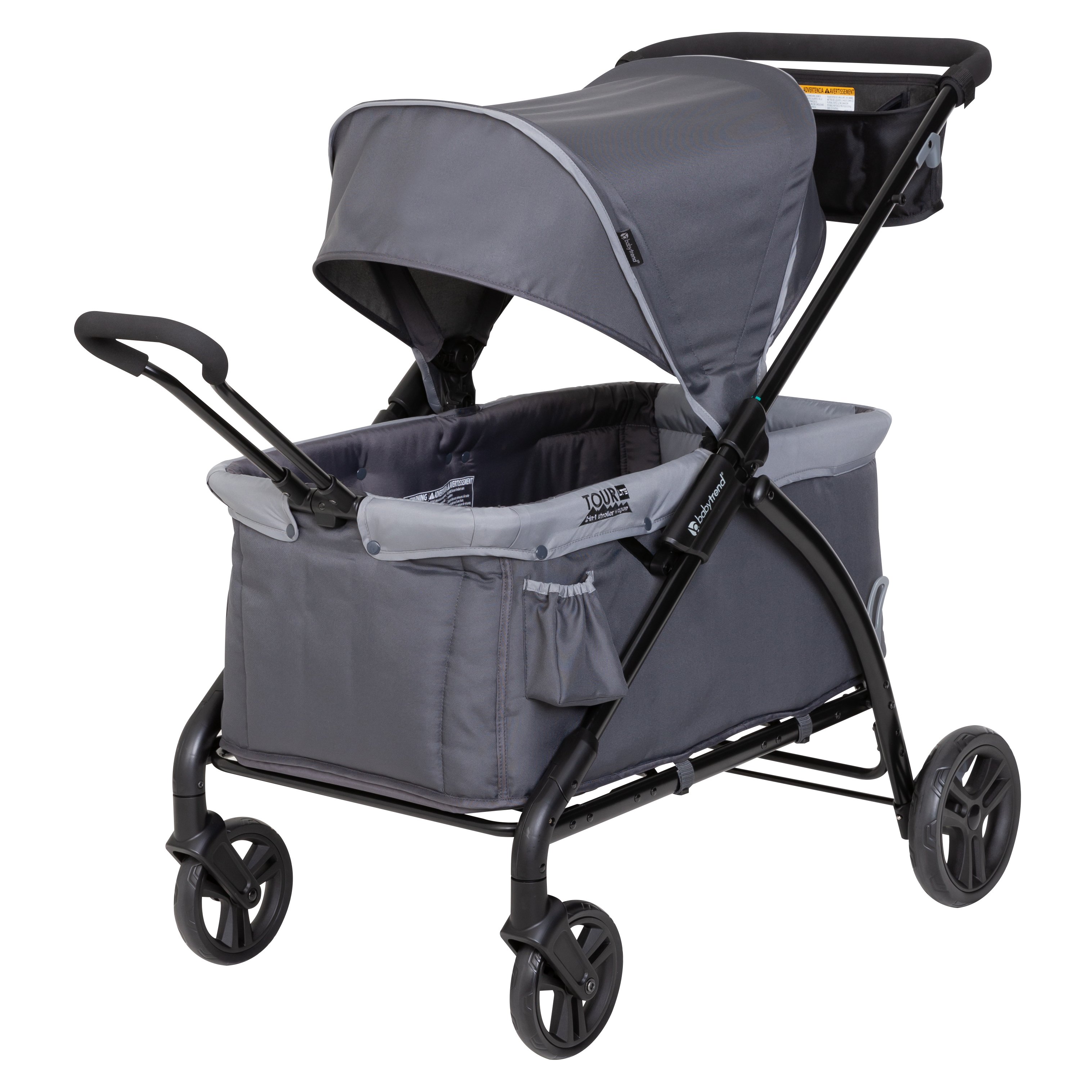 Baby Trend Tour LTE 2-in-1 Stroller Wagon - Desert Grey - image 4 of 13