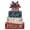 A, variant on Wooden Decorative Block Stack with Patriotic Hat and Fireworks Print Faith America Freedom Letter Design for Home Display